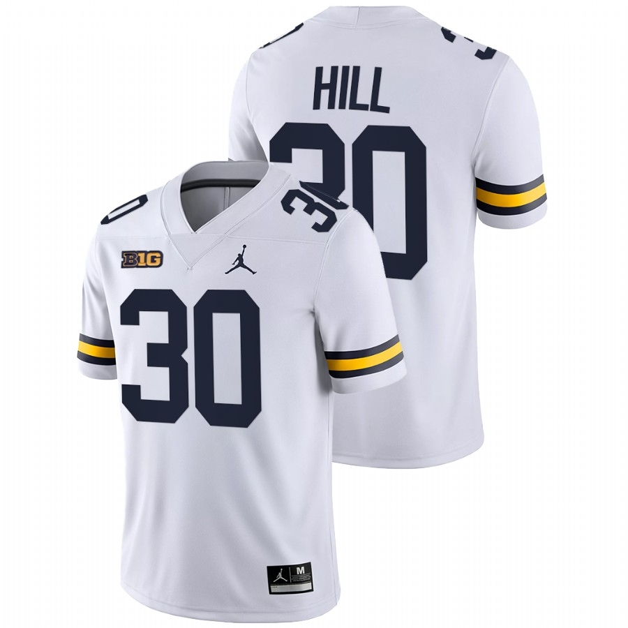 Michigan Wolverines Men's NCAA Daxton Hill #30 White Game College Football Jersey WBN4049BX